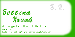 bettina novak business card